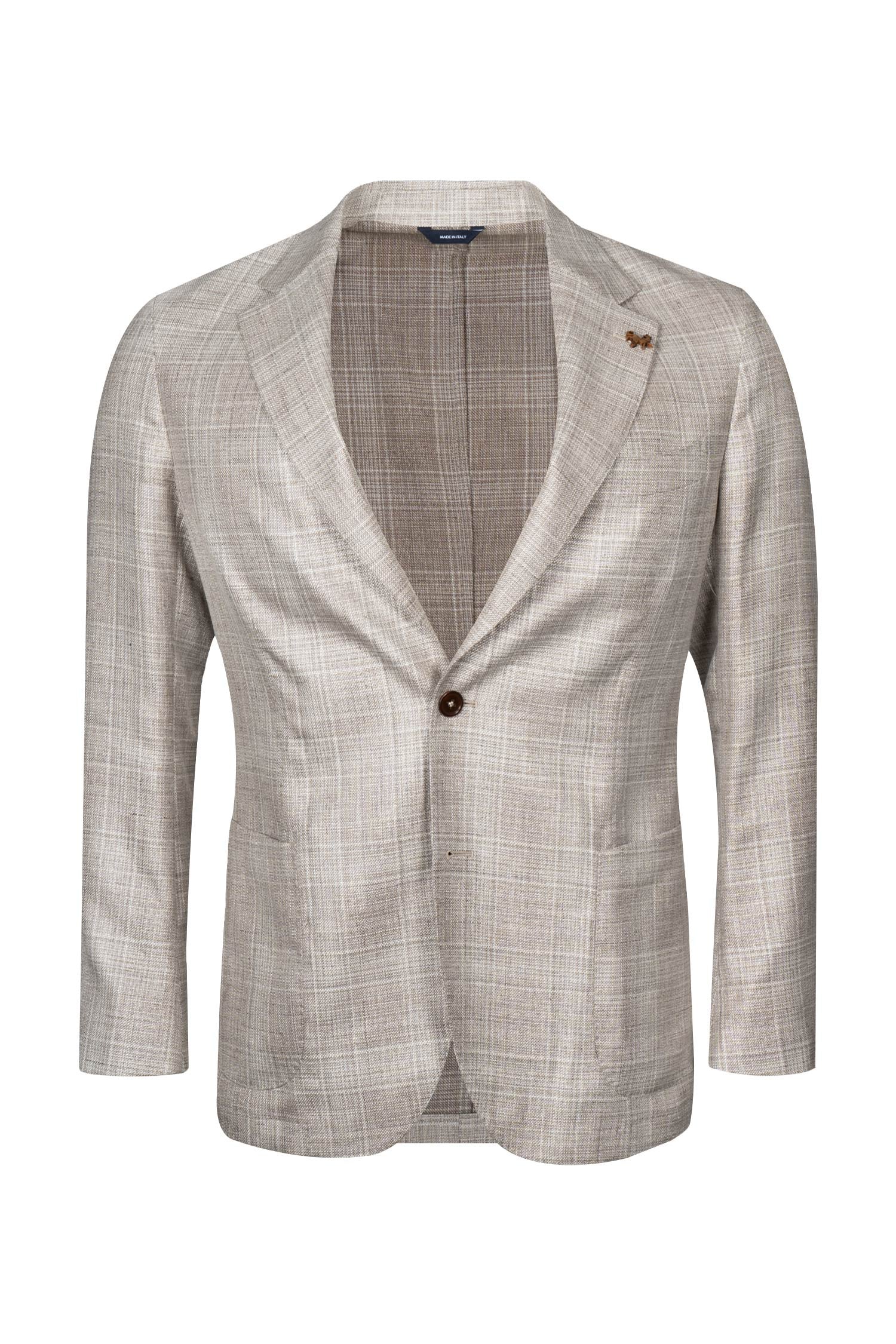 TOMBOLINI | Zero-Gravity Large Check Jacket | Sand