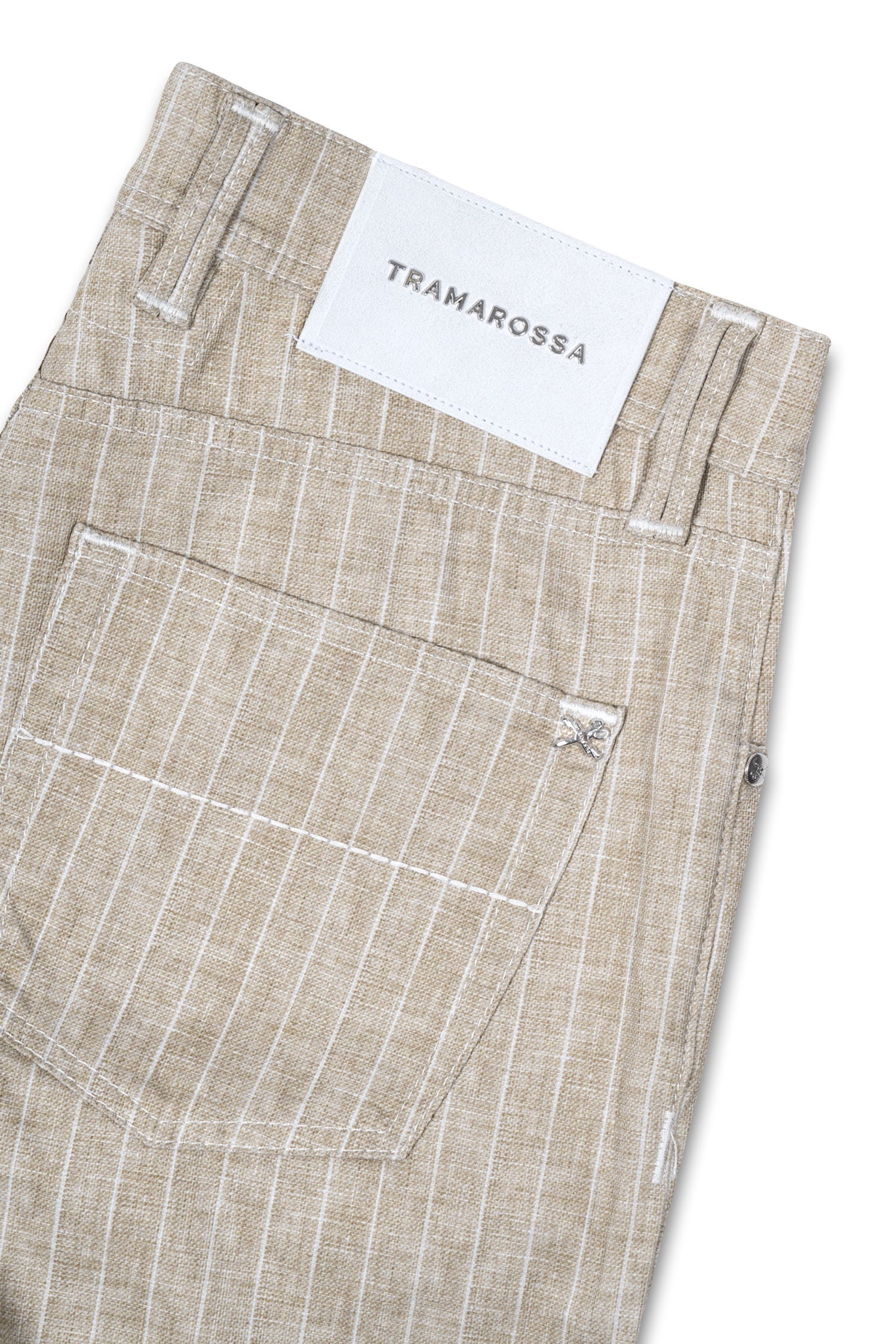 TRAMAROSSA | Shorts With White Stripe | Beige