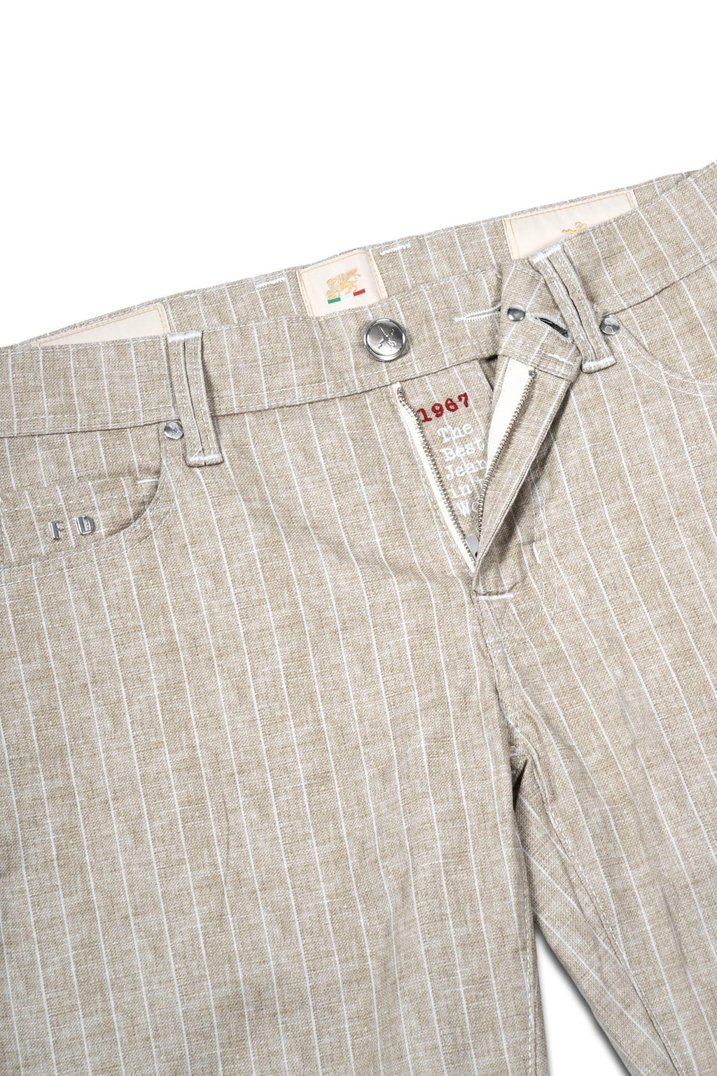 TRAMAROSSA | Shorts With White Stripe | Beige