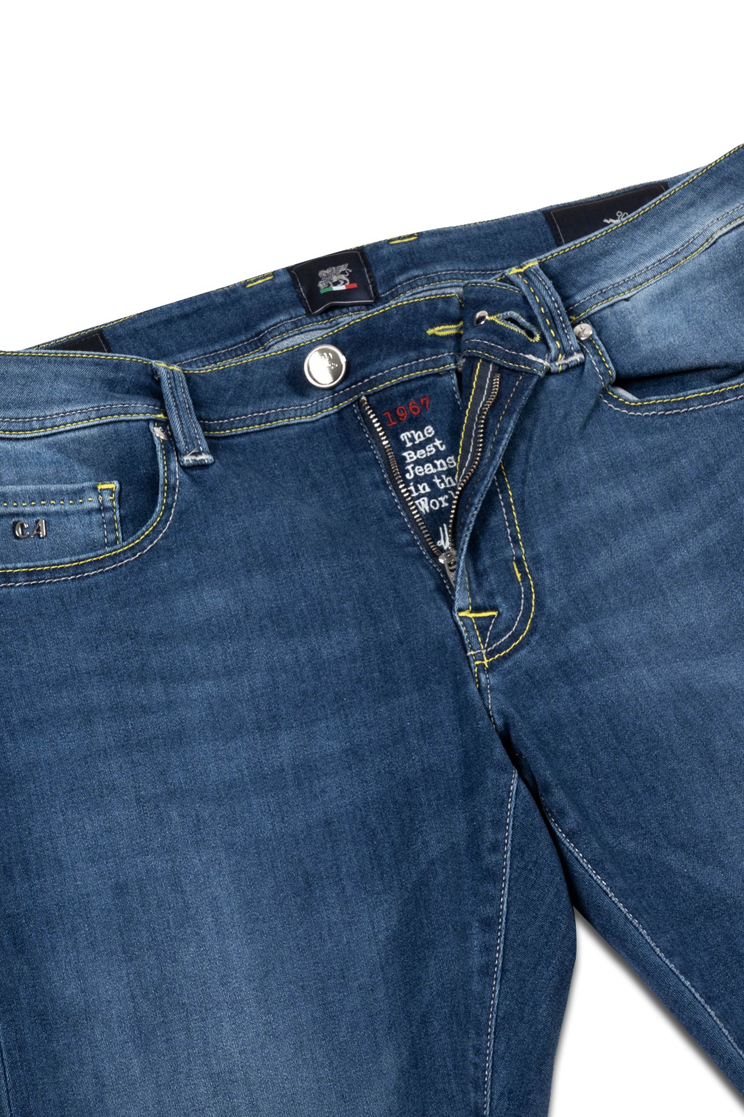 TRAMAROSSA | Jeans With Mustard Label | Denim