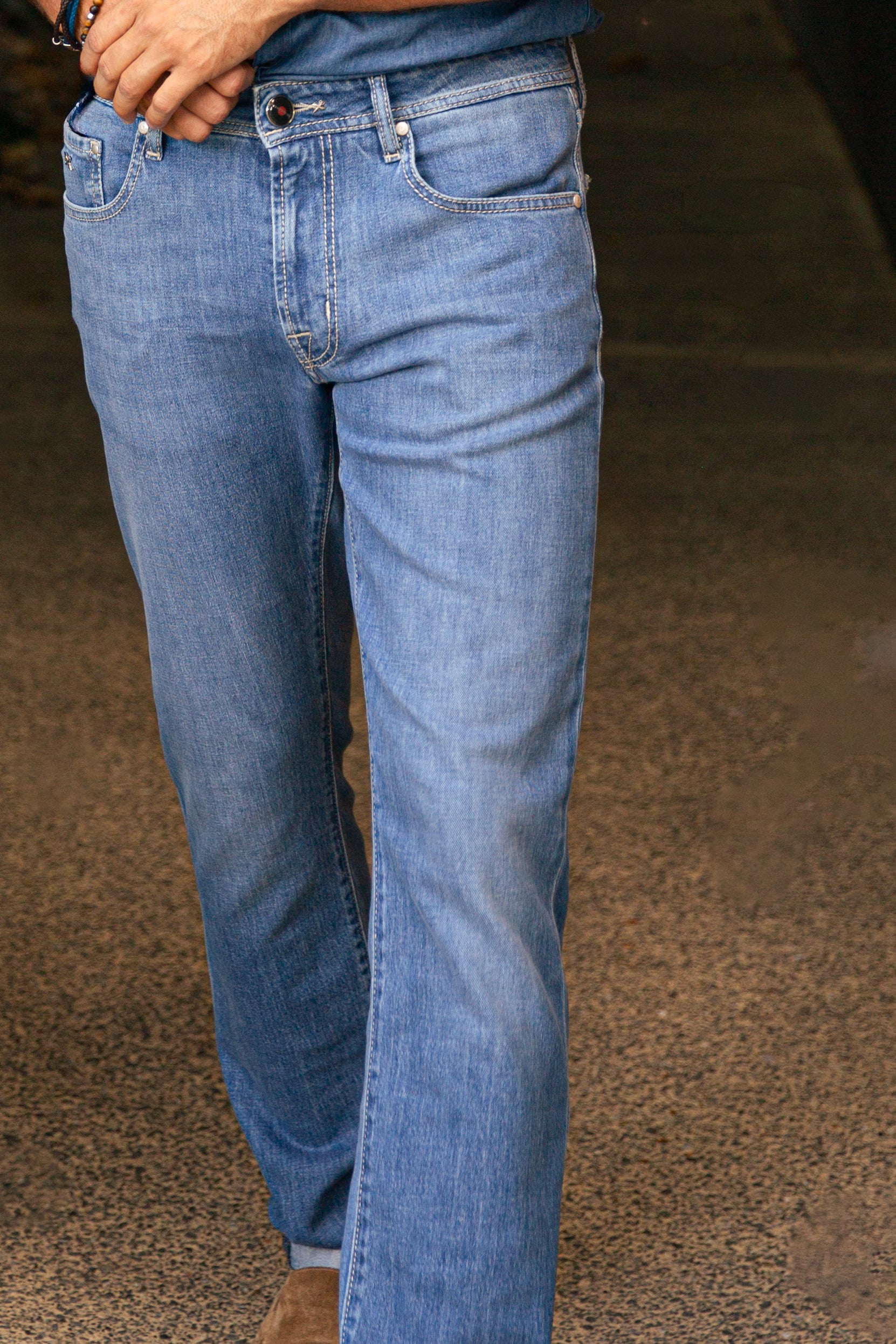 TRAMAROSSA | Michaelangelo Jeans Music Label | Light Denim