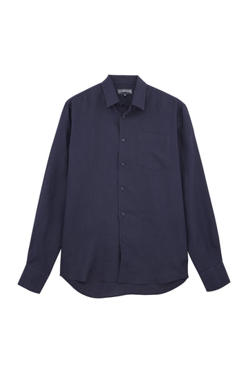 VILEBREQUIN Navy Linen Shirt