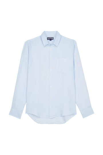 VILEBREQUIN Pale Blue Linen Shirt