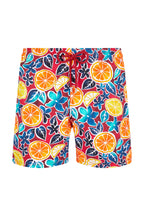 VILEBREQUIN | Swim Shorts With Citrus | Burgundy