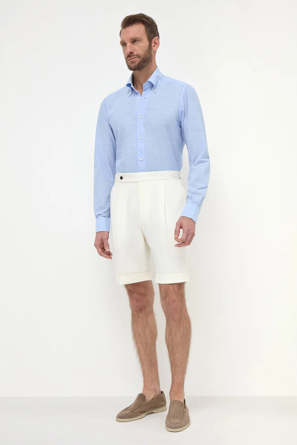 PINI PARMA | Shorts With Side Tabs | White