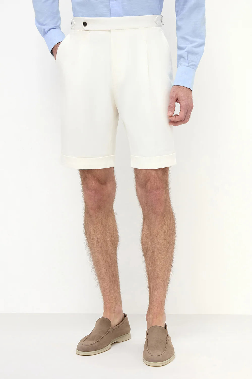 PINI PARMA | Shorts With Side Tabs | White