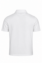 CANALI | Polo With Ribbed Trim On Placket | White