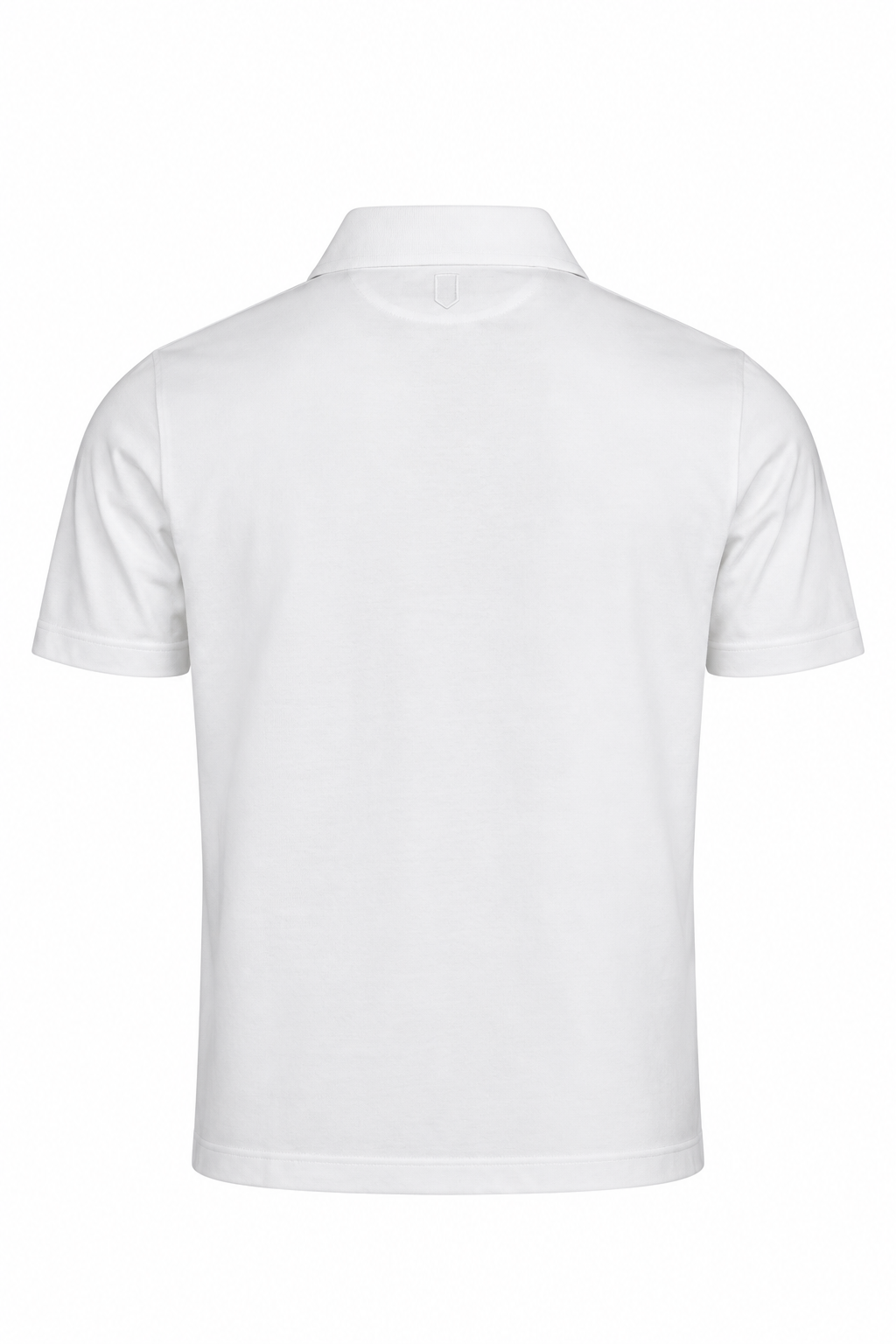 CANALI | Polo With Ribbed Trim On Placket | White