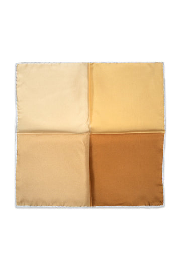 ASCOT Yellow 4-Tone Pocket Square