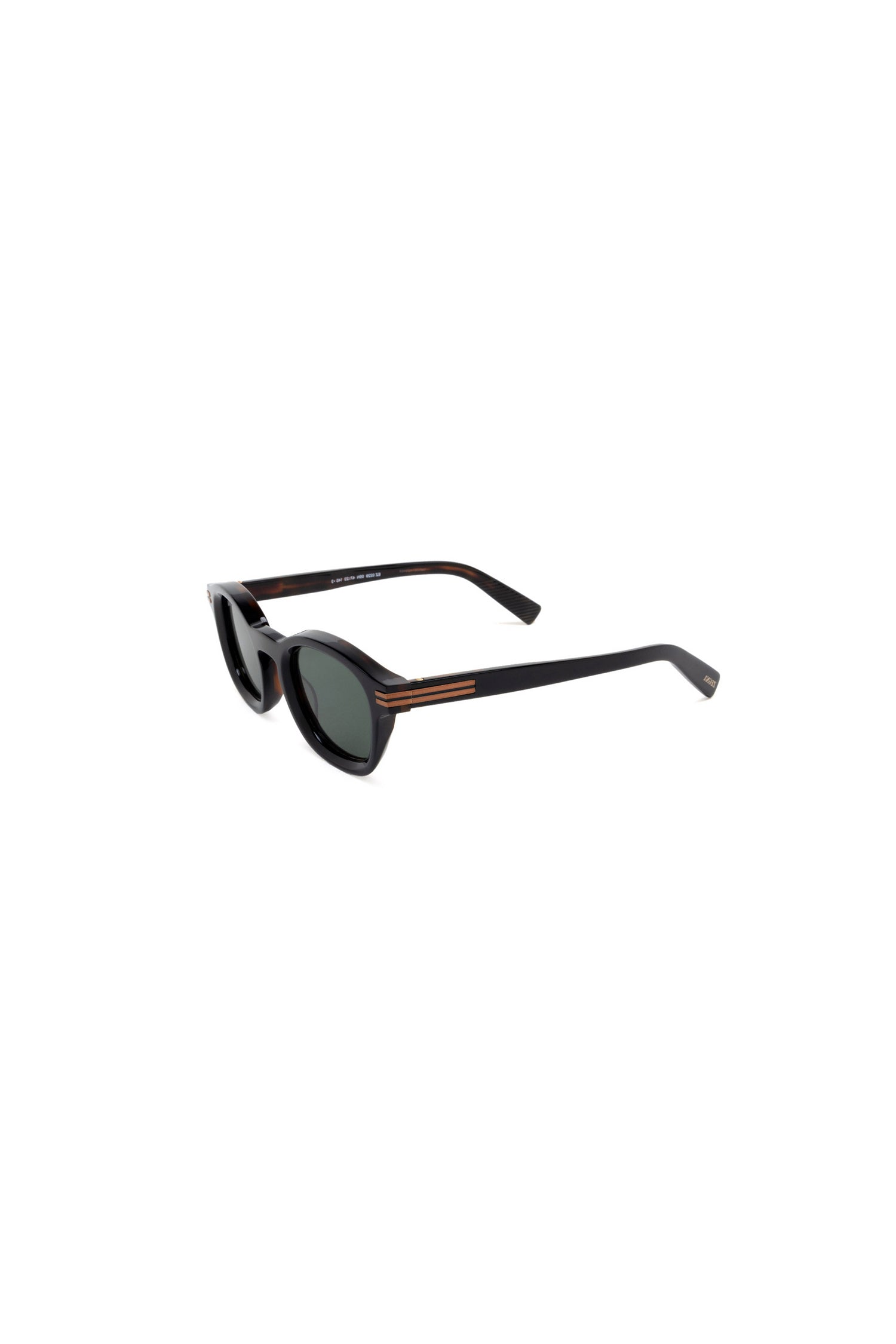 ZEGNA | EZ 0229 Round Sunglasses | Black