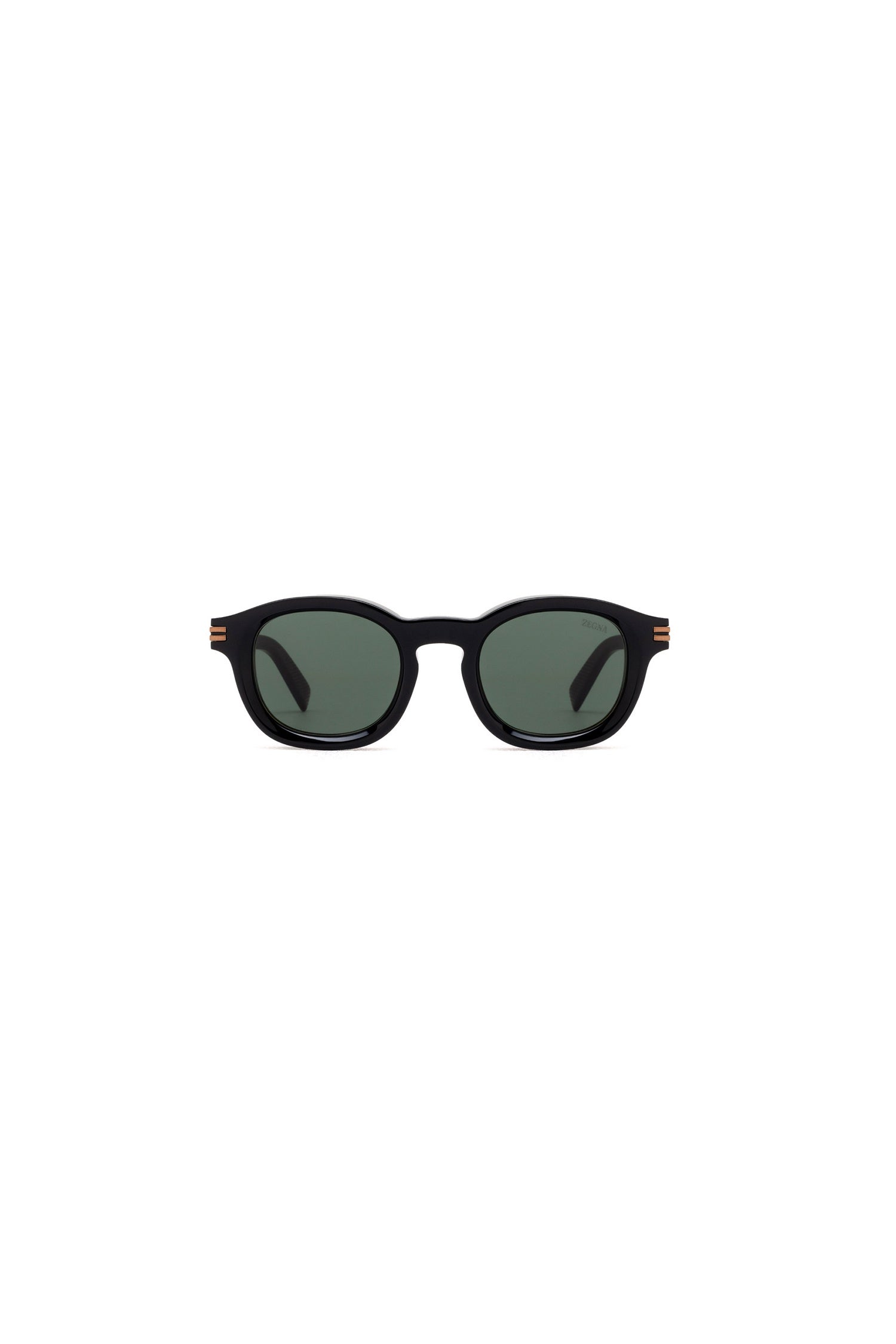 ZEGNA | EZ 0229 Round Sunglasses | Black