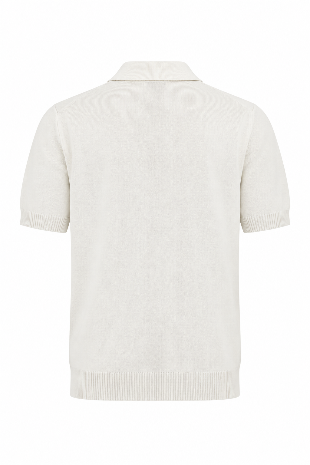 CANALI | Zipped Polo With Contrasting Piping | White