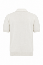 CANALI | Zipped Polo With Contrasting Piping | White