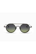 AKONI | Eris Round AKS-505 Sunglasses | Black & Green