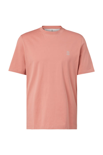 BRUNELLO CUCINELLI Peach Regular Fit T-Shirt
