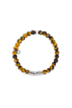 TATEOSSIAN | Tiger Eye Bracelet With Silver Discs | Brown
