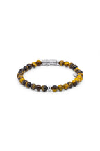 TATEOSSIAN | Tiger Eye Bracelet With Silver Discs | Brown