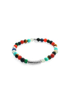TATEOSSIAN | Semi Precious Beads Bracelet With Silver Discs | Multi
