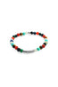 TATEOSSIAN | Semi Precious Beads Bracelet With Silver Discs | Multi