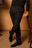CANALI | 1 Pleat Check Trousers | Charcoal