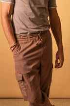 CANALI | Drawstring Cargo Pants | Brick