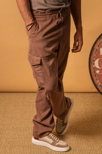 CANALI Brick Drawstring Cargo Pants