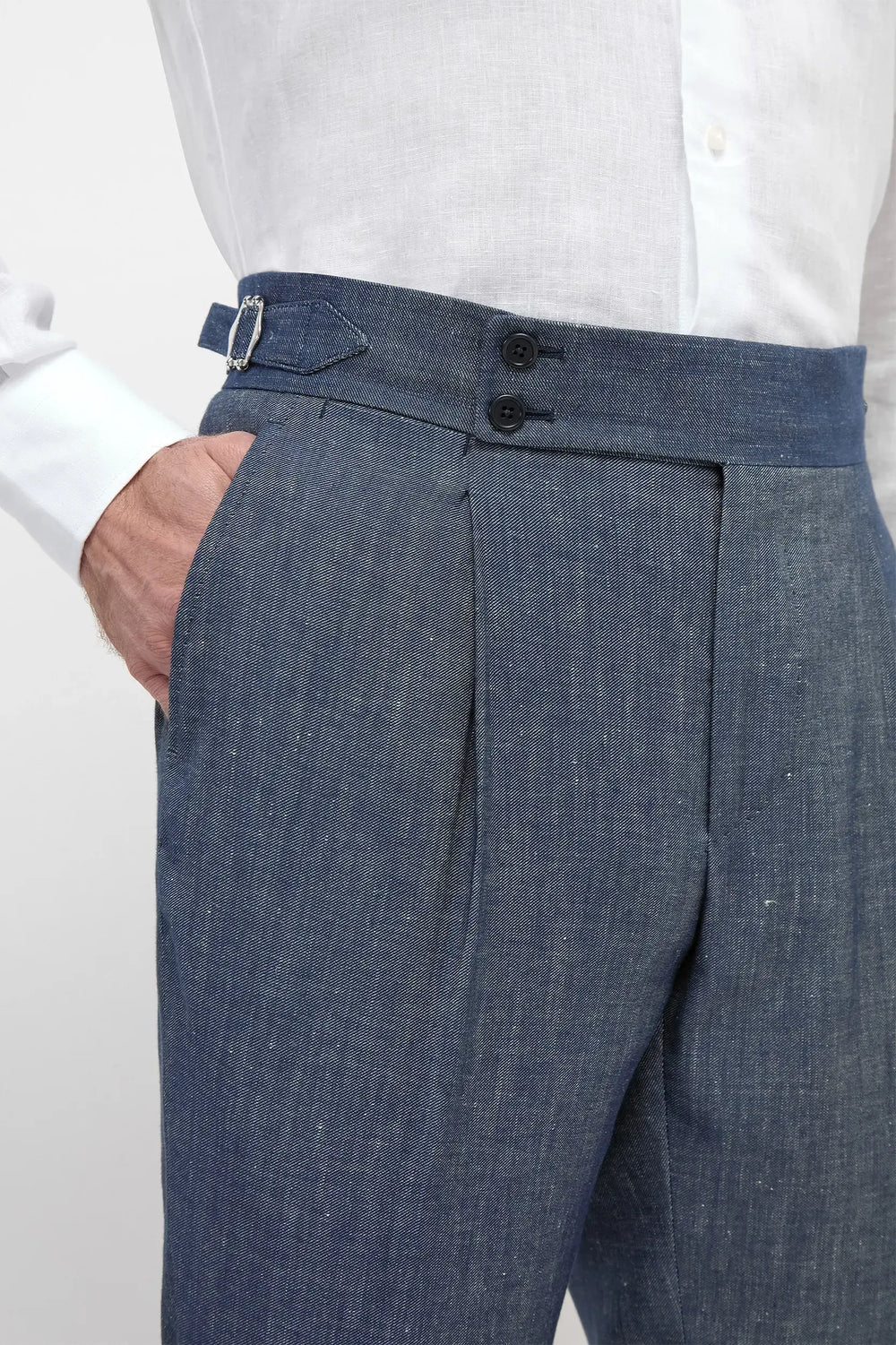 PINI PARMA | Soragna Trousers | Denim Blue
