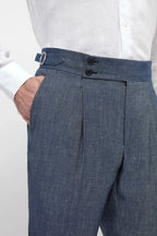 PINI PARMA | Soragna Trousers | Denim Blue