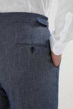 PINI PARMA | Soragna Trousers | Denim Blue
