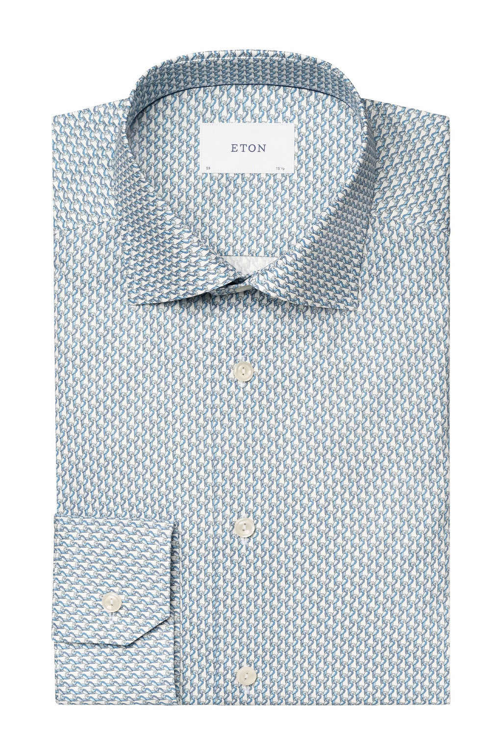 ETON | Parrot Pattern Shirt | Blue