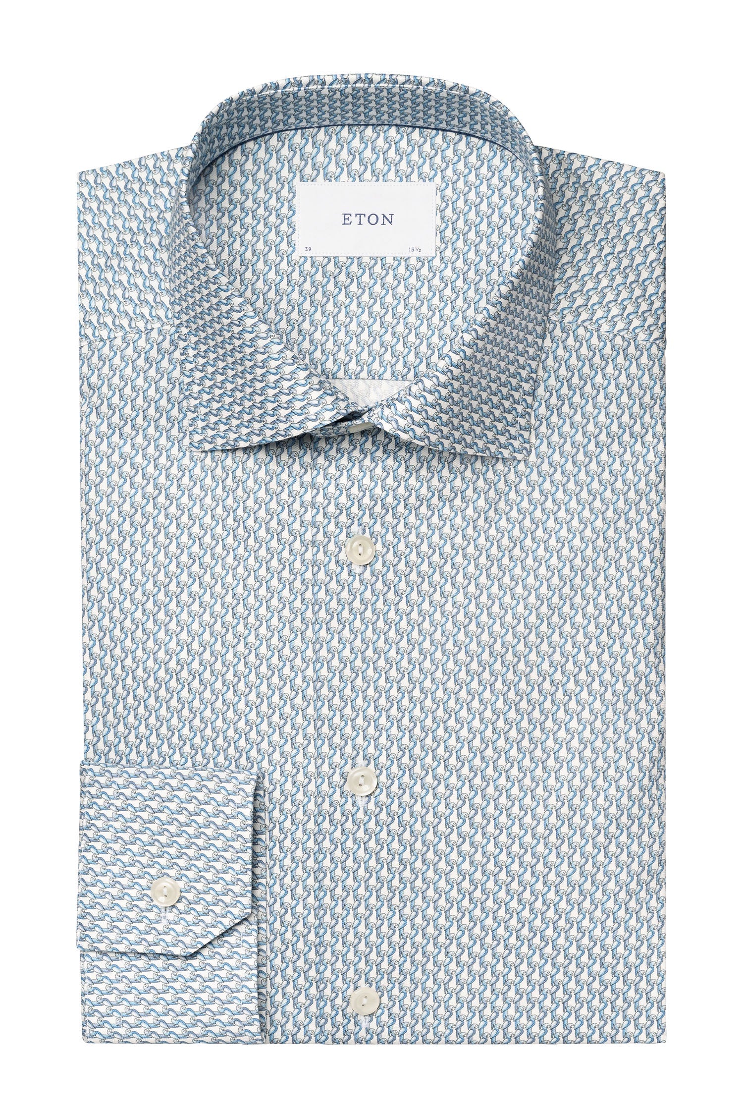 ETON | Parrot Pattern Shirt | Blue