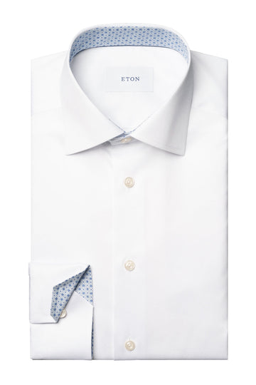 ETON White Shirt Geo-Pattern Inner