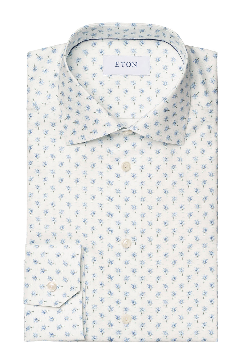 ETON | Palm Trees Shirt | Blue & Mint