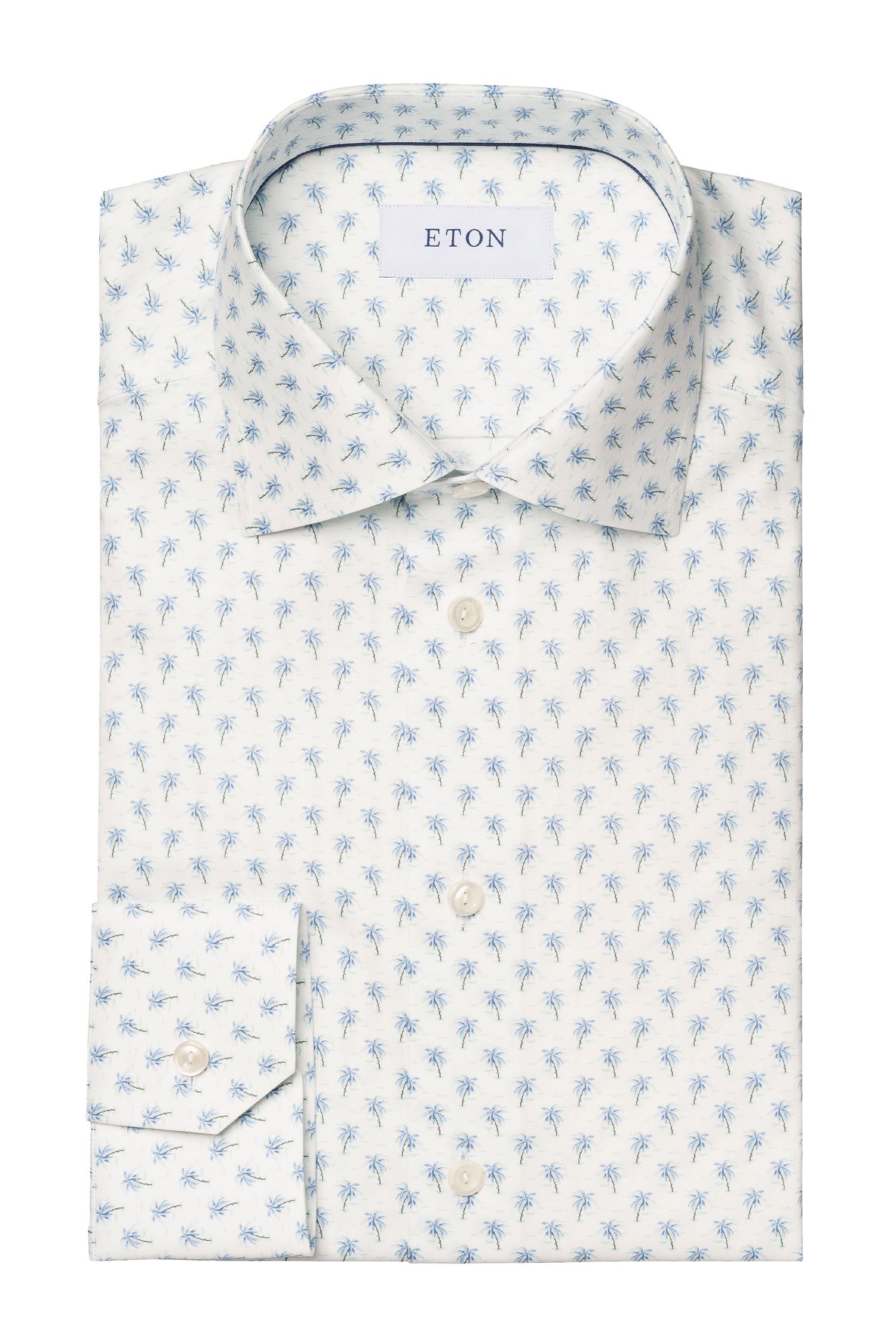 ETON | Palm Trees Shirt | Blue & Mint