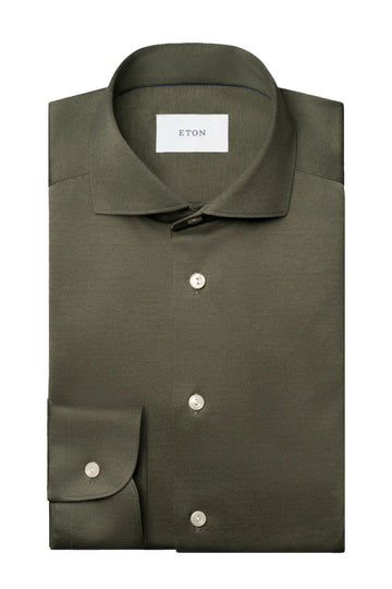 ETON | Jersey Shirt | Dark Green