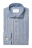 ETON | Striped Linen Shirt | Blue & White