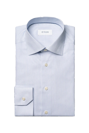 ETON Dark Blue Striped Shirt