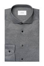 ETON | Jersey Oxford Shirt | Black