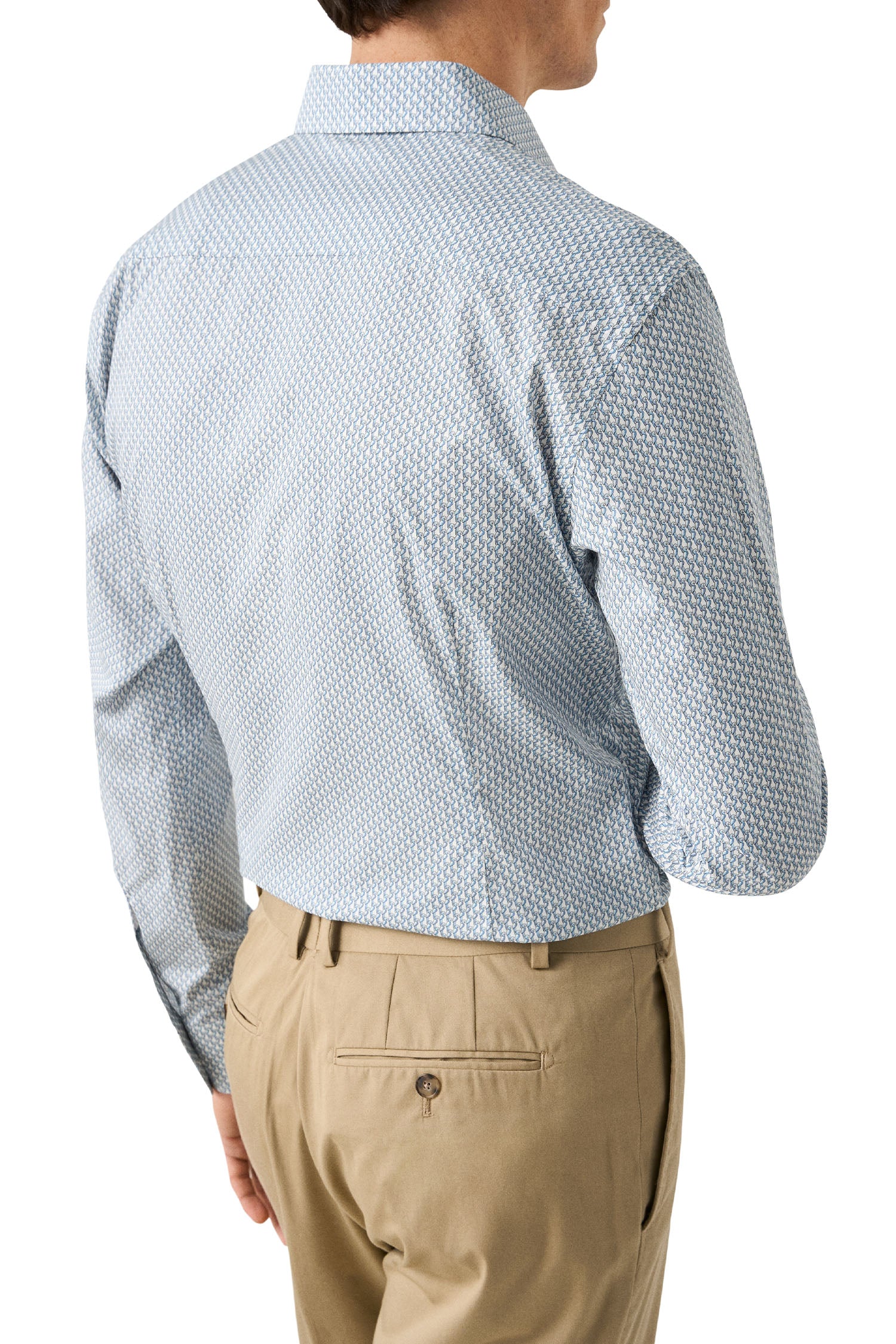 ETON | Parrot Pattern Shirt | Blue