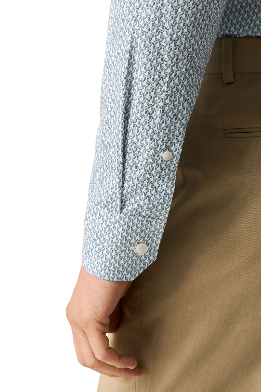 ETON | Parrot Pattern Shirt | Blue