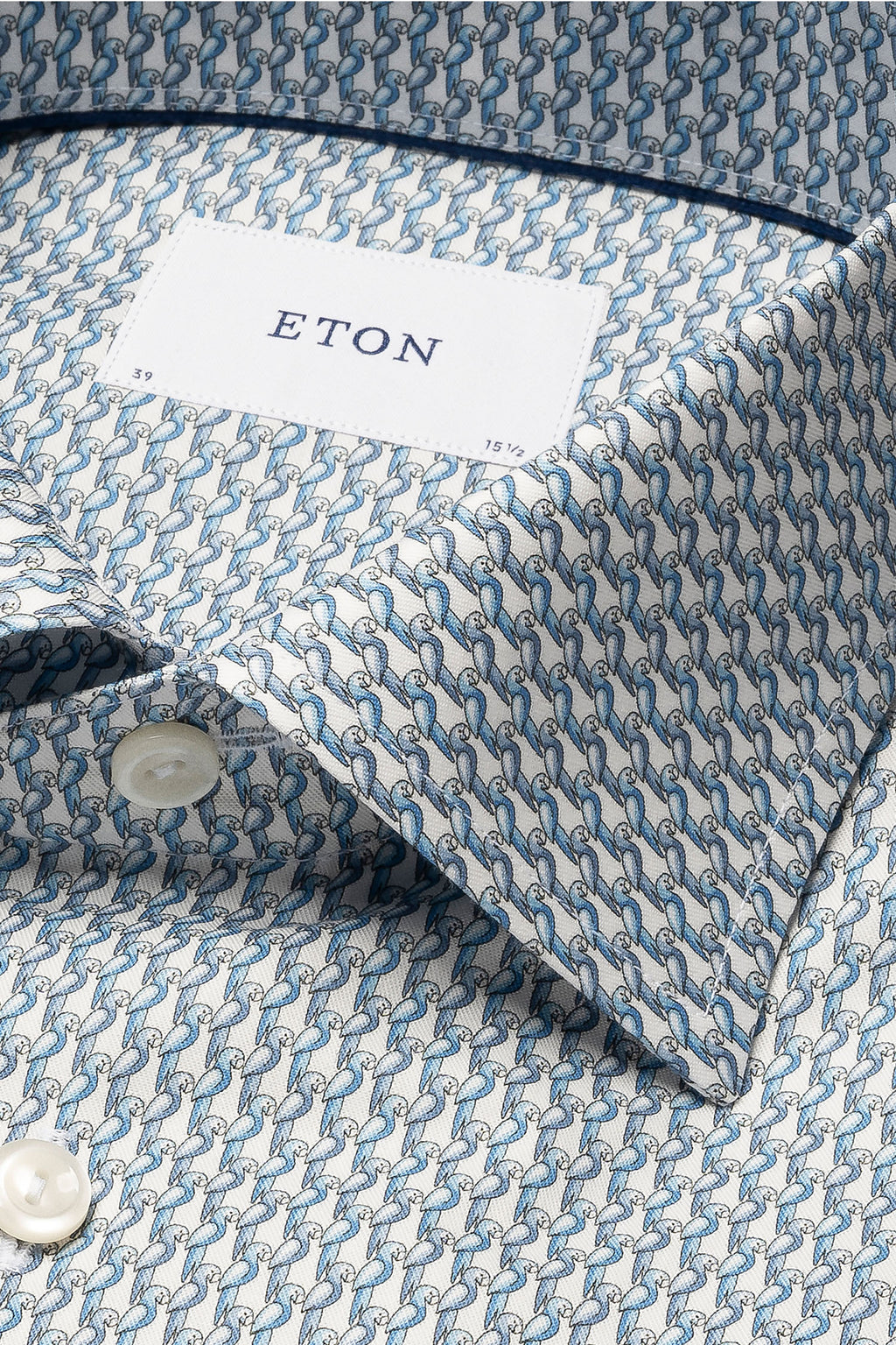 ETON | Parrot Pattern Shirt | Blue