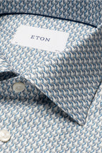 ETON | Parrot Pattern Shirt | Blue
