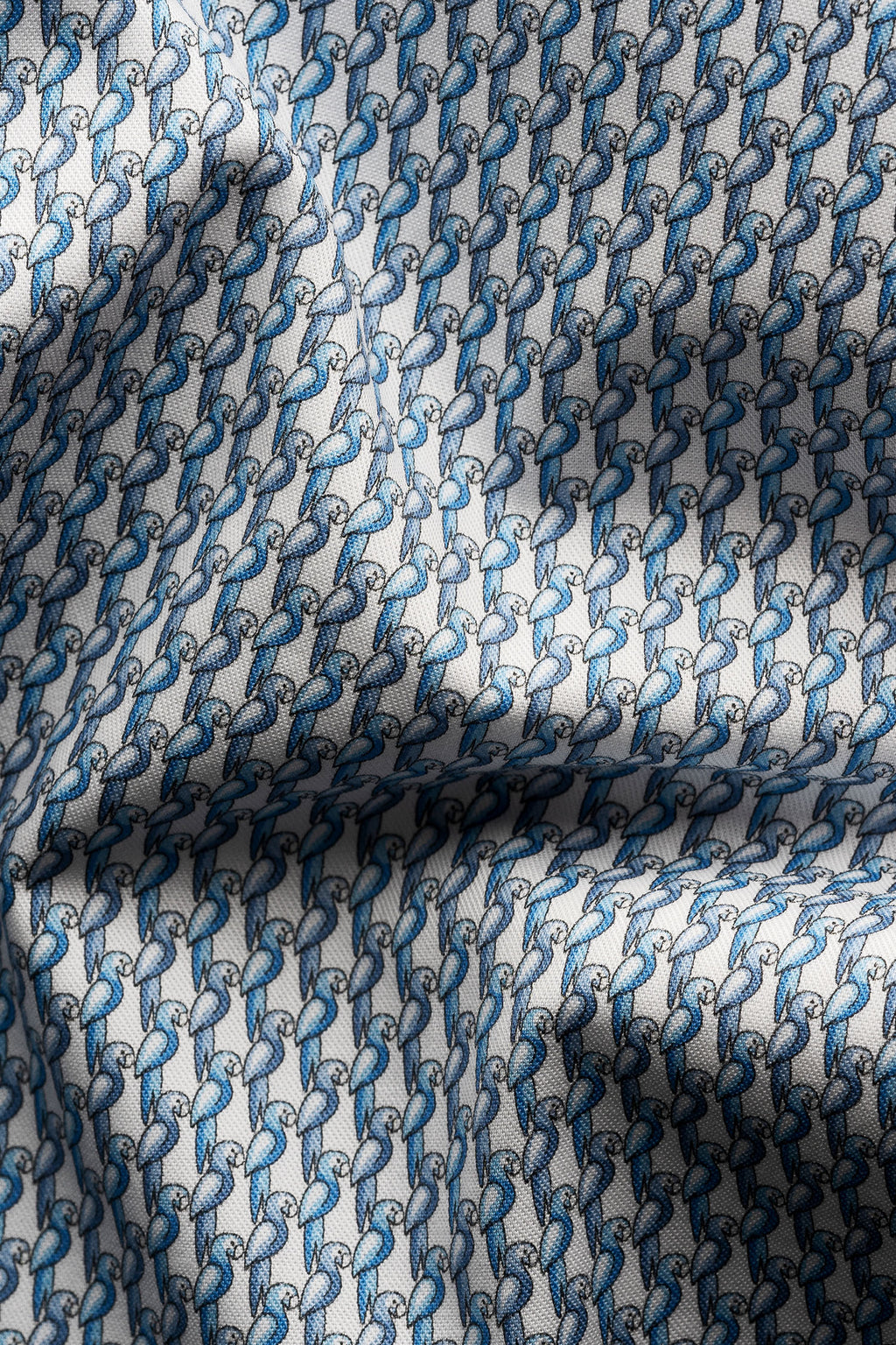 ETON | Parrot Pattern Shirt | Blue