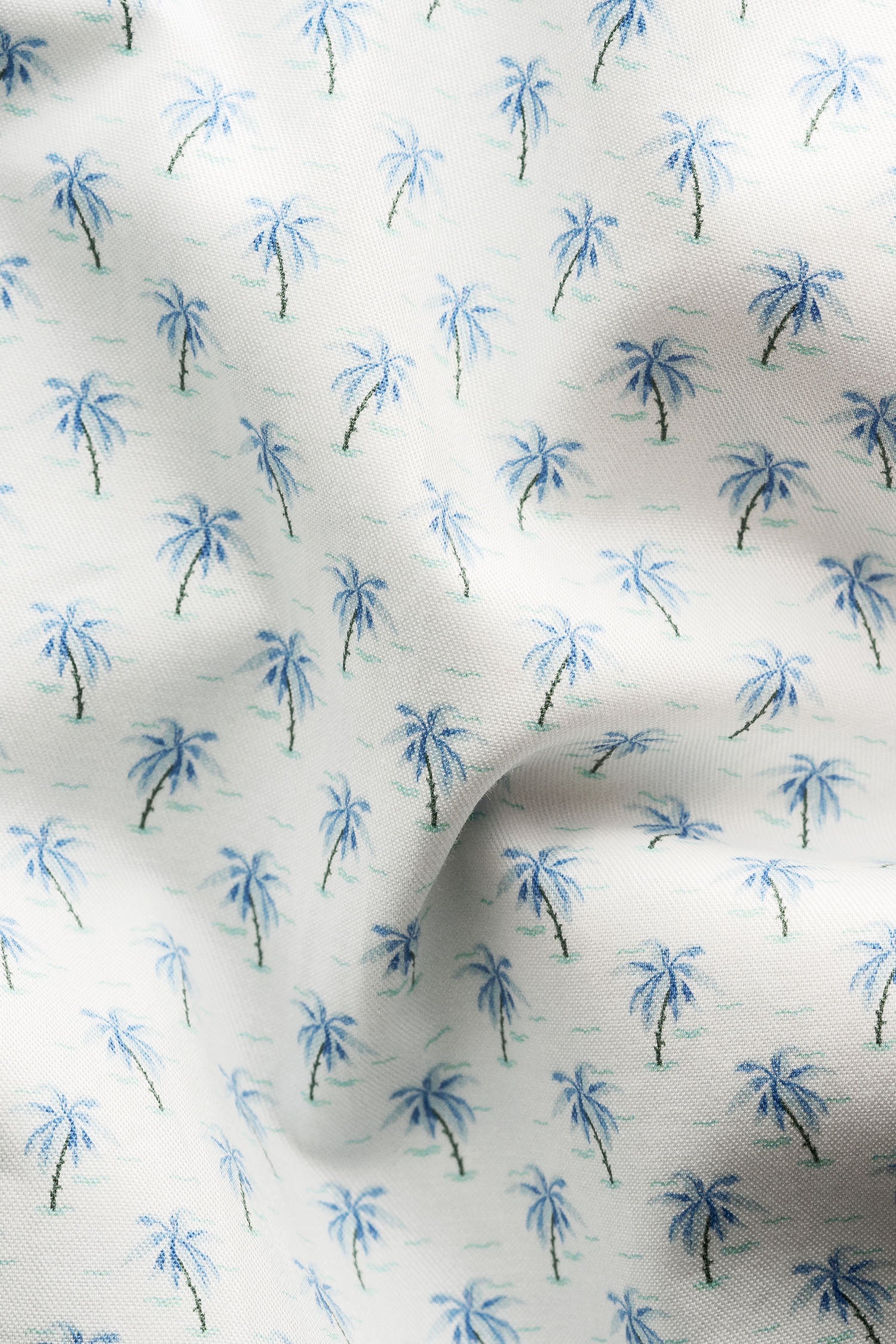 ETON | Palm Trees Shirt | Blue & Mint