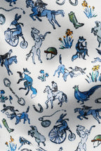 ETON | Horse Print Shirt | Blue & White