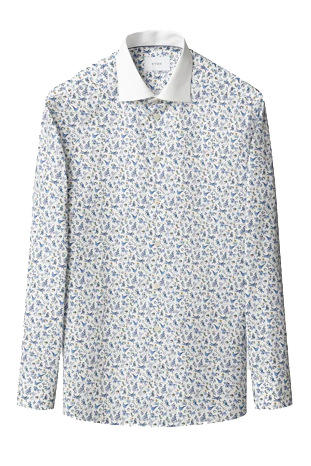 ETON | Horse Print Shirt | Blue & White