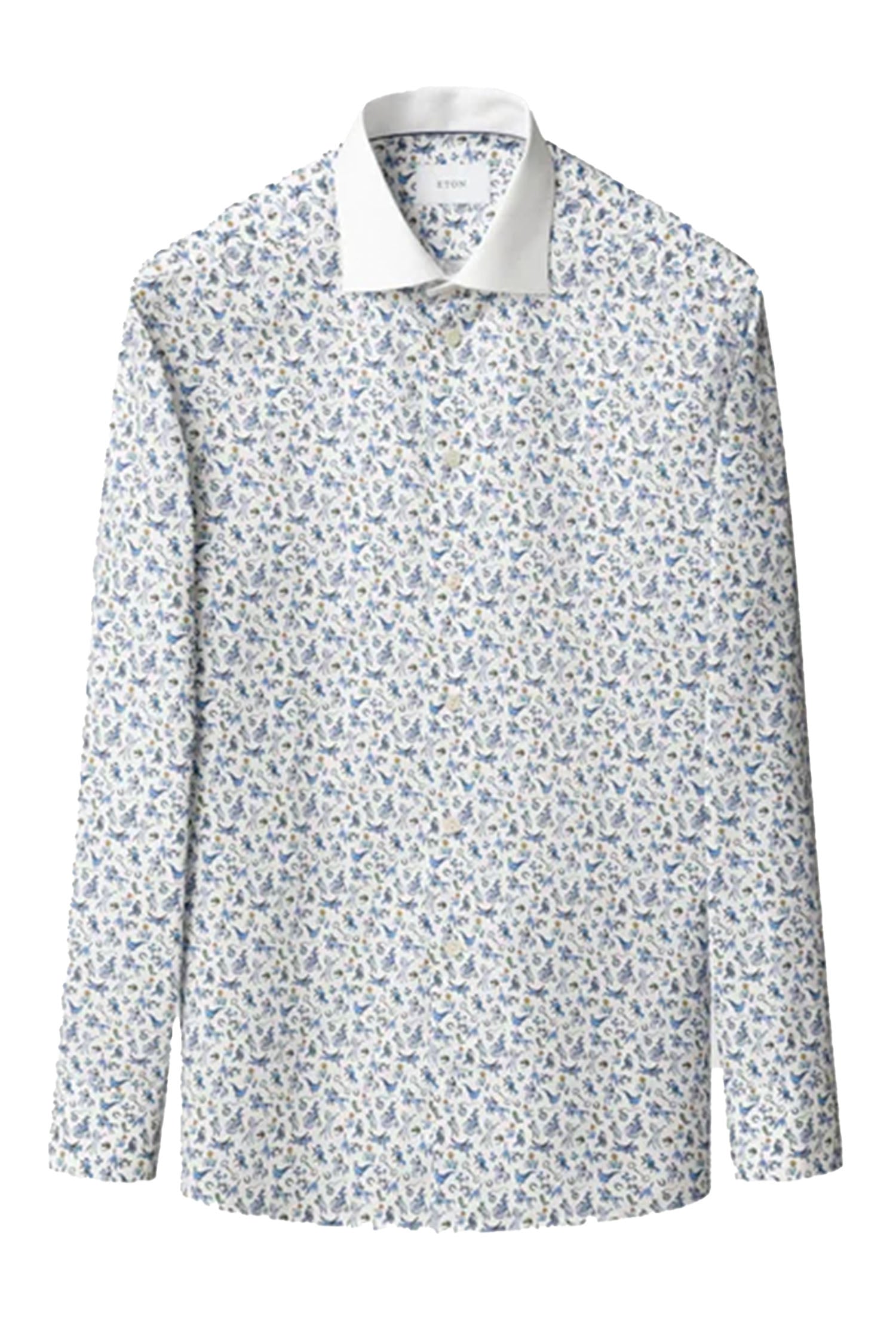 ETON | Horse Print Shirt | Blue & White