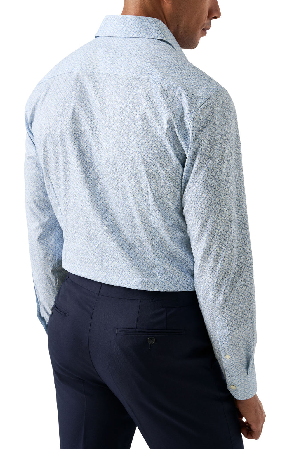 ETON | Geo-Patterned Shirt | Blue