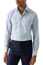 ETON | Geo-Patterned Shirt | Blue