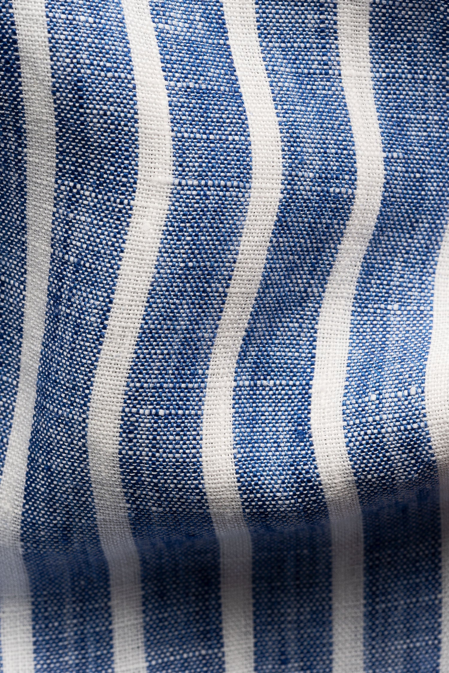 ETON | Striped Linen Shirt | Blue & White